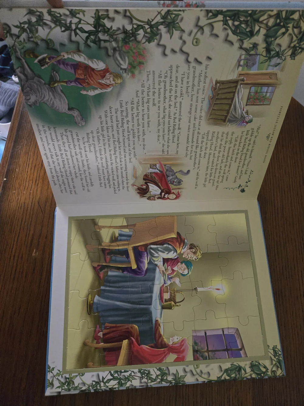 Fairy Tale Jigsaw Puzzle Book - Colorful Illustrated Cover